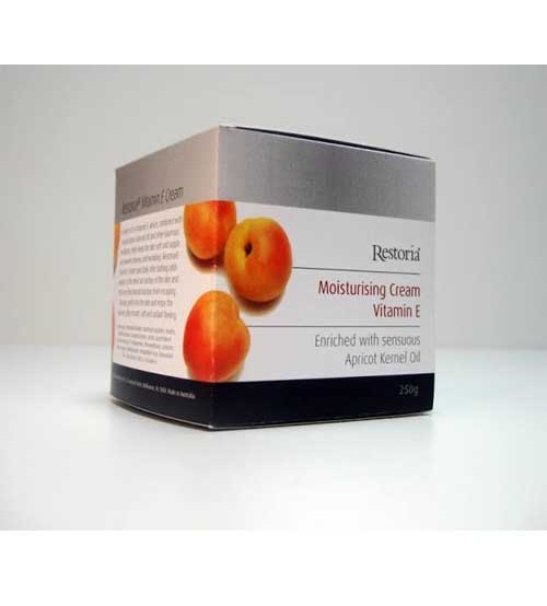 Restoria Moisturising Cream Vitamin E Enriched With Sensuous Apricot Kernel Oil 250g